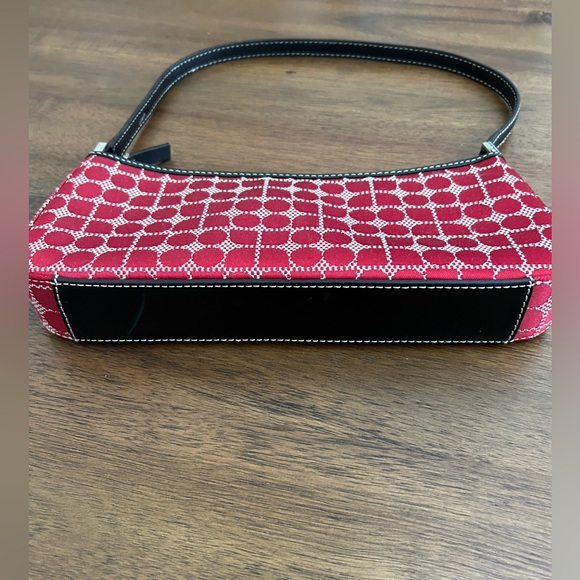 Vintage Kate Spade Y2K Dot Noel Shoulder Bag Red 10” - Picture 2 of 6